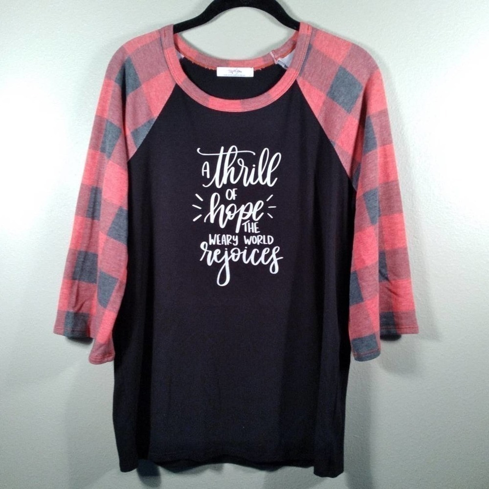 🦋 Elly & Grace Christmas O Holy Night Holiday Shirt